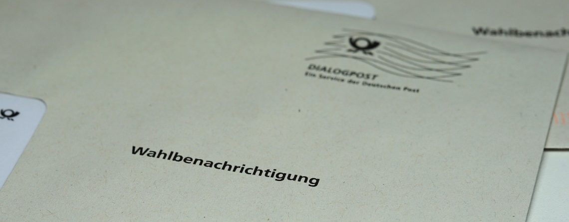 Briefumschlag amtliche Wahlbenachrichtigung